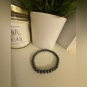Elegant Black Beaded Bracelet